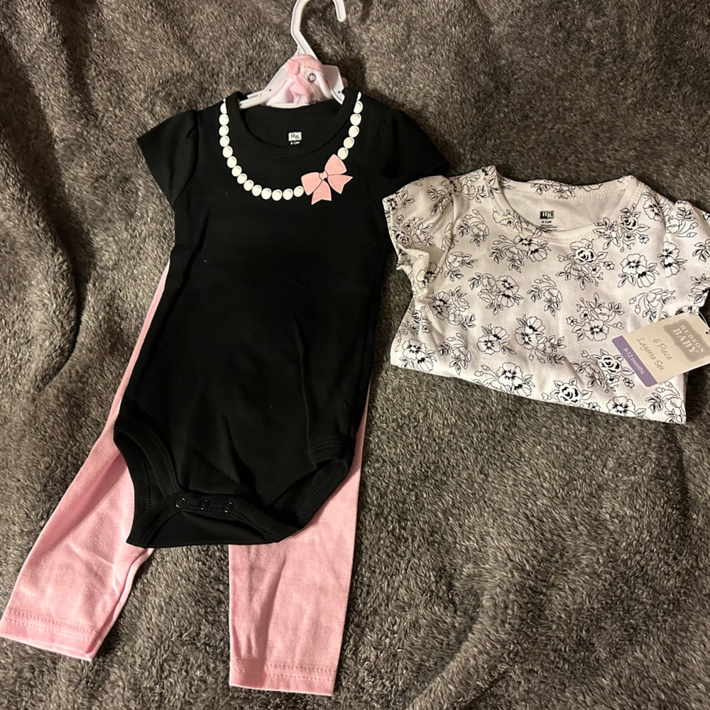 9-12 month baby girl 5 piece set